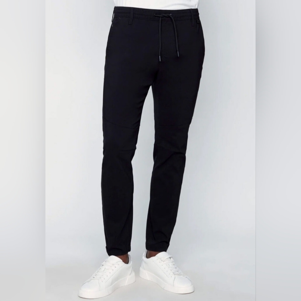 Projek Raw Black Stretch Golf Pants Drawstring Waist Athleisure Size 40